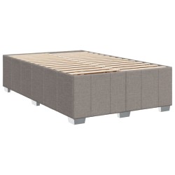 Cadre de lit sans matelas taupe 120x190 cm tissu 