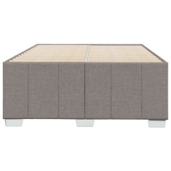 Cadre de lit sans matelas taupe 120x190 cm tissu 