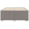 Cadre de lit sans matelas taupe 120x190 cm tissu 