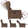 Fauteuil inclinable Marron Tissu 