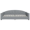 Lit de repos gris clair 100x200 cm tissu 