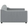Lit de repos gris clair 100x200 cm tissu 