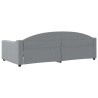 Lit de repos gris clair 100x200 cm tissu 
