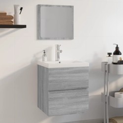 Meubles de salle de bain Sonoma gris Bois d'ingénierie 