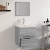 Meubles de salle de bain Sonoma gris Bois d'ingénierie 