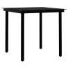 Ensemble à manger de jardin 3 pcs Marron et noir 
