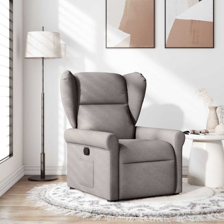 Fauteuil inclinable Taupe Tissu 