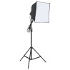 Kit d'éclairage studio photo avec toiles de fond et réflecteur 