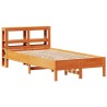 Cadre de lit sans matelas cire marron 90x200 cm bois pin massif 