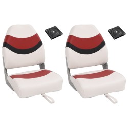Ensemble de sièges de bateau pliables lot de 4 dossier haut 