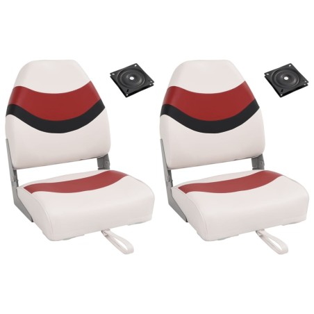 Ensemble de sièges de bateau pliables lot de 4 dossier haut 