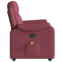 Fauteuil de massage inclinable Rouge bordeaux Tissu 