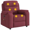 Fauteuil de massage inclinable Rouge bordeaux Tissu 