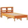 Cadre de lit sans matelas cire marron 90x190 cm bois pin massif 
