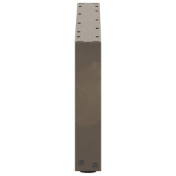 Pieds de table basse en U 2 pièces Acier naturel 60 x (30-31) cm Acier 