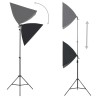 Kit de studio photo avec boîtes à lumière et toile de fond 
