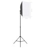 Kit de studio photo avec boîtes à lumière et toile de fond 