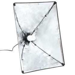 Kit de studio photo avec boîtes à lumière et toile de fond 