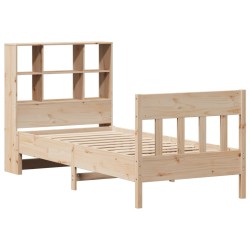 Cadre de lit sans matelas 90x190 cm bois de pin massif 