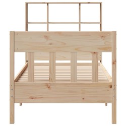 Cadre de lit sans matelas 90x190 cm bois de pin massif 