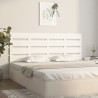 Tête de lit Blanc 120x3x80 cm Bois massif de pin 