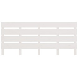 Tête de lit Blanc 120x3x80 cm Bois massif de pin 