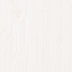Tête de lit Blanc 120x3x80 cm Bois massif de pin 
