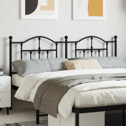 Tête de lit métal noir 160 cm 