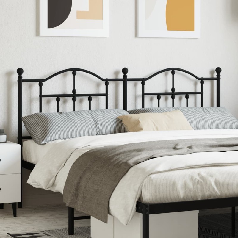 Tête de lit métal noir 160 cm Tête de lit métal noir 160 cm