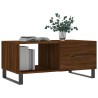 Table basse chêne marron 90x50x40 cm bois d'ingénierie 