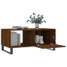 Table basse chêne marron 90x50x40 cm bois d'ingénierie 
