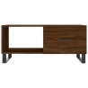 Table basse chêne marron 90x50x40 cm bois d'ingénierie 
