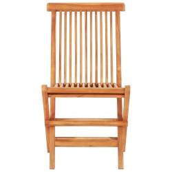 Ensemble de bistro 3 pcs avec coussins à carreaux gris Teck 