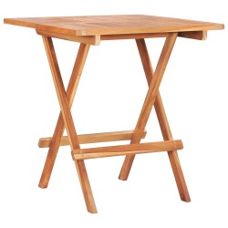 Ensemble de bistro 3 pcs avec coussins à carreaux gris Teck 