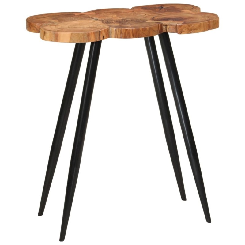 Table de bar en rondins 90x54x105 cm bois d'acacia solide  