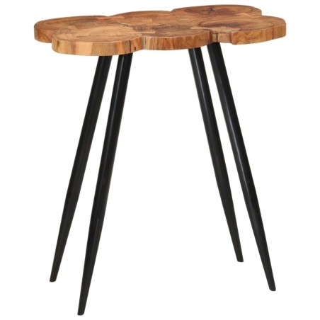 Table de bar en rondins 90x54x105 cm bois d'acacia solide  