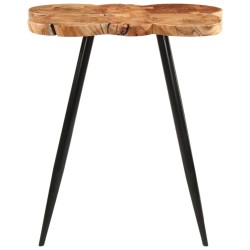 Table de bar en rondins 90x54x105 cm bois d'acacia solide  