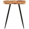 Table de bar en rondins 90x54x105 cm bois d'acacia solide  