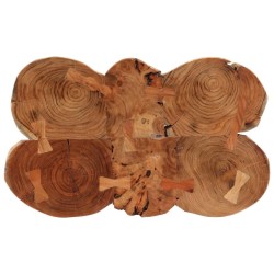 Table de bar en rondins 90x54x105 cm bois d'acacia solide  