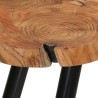Table de bar en rondins 90x54x105 cm bois d'acacia solide  