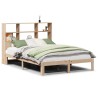 Lit bibliothèque sans matelas 120x200 cm bois de pin massif 
