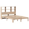 Lit bibliothèque sans matelas 120x200 cm bois de pin massif 