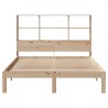 Lit bibliothèque sans matelas 120x200 cm bois de pin massif 
