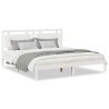 Cadre de lit extra long sans matelas 180x210 cm bois massif 