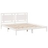 Cadre de lit extra long sans matelas 180x210 cm bois massif 