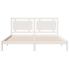 Cadre de lit extra long sans matelas 180x210 cm bois massif 