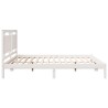 Cadre de lit extra long sans matelas 180x210 cm bois massif 