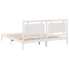 Cadre de lit extra long sans matelas 180x210 cm bois massif 