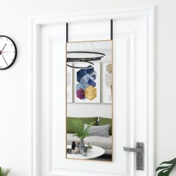 Miroir de porte Doré 40x100 cm Verre et aluminium 