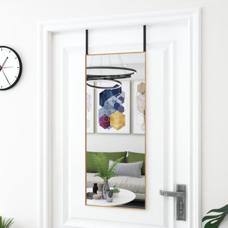 Miroir de porte Doré 40x100 cm Verre et aluminium 